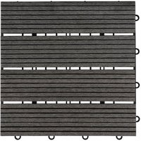HOME DELUXE - WPC Klickfliese BAVARO - Anthrazit - 6 m² - 11 Fliesen á 30 x 30 cm I Klickfliese Terrassenfliese Balkonfliese Terrassenfliesen HOME DELUXE - WPC Klickfliese BAVARO - Anthrazit - 6 m² - 11 Fliesen á 30 x 30 cm I Klickfliese Terrassenfliese Balkonfliese Terrassenfliesen von Home Deluxe