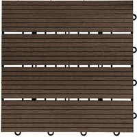 HOME DELUXE - WPC Klickfliese BAVARO - Dunkelbraun - 3 m² - 11 Fliesen á 30 x 30 cm I Klickfliese Terrassenfliese Balkonfliese Terrassenfliesen HOME DELUXE - WPC Klickfliese BAVARO - Dunkelbraun - 3 m² - 11 Fliesen á 30 x 30 cm I Klickfliese Terrassenfliese Balkonfliese Terrassenfliesen von Home Deluxe