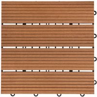 HOME DELUXE - WPC Klickfliese BAVARO - Hellbraun - 3 m² - 11 Fliesen á 30 x 30 cm I Klickfliese Terrassenfliese Balkonfliese Terrassenfliesen HOME DELUXE - WPC Klickfliese BAVARO - Hellbraun - 3 m² - 11 Fliesen á 30 x 30 cm I Klickfliese Terrassenfliese Balkonfliese Terrassenfliesen von Home Deluxe