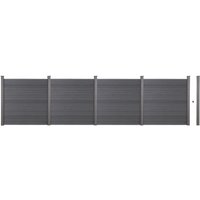 HOME DELUXE WPC Sichtschutzzaun CALLADO - 4 x Element + 6 x Pfosten I Sichtschutz Holzoptik, WPC Zaun Anthrazit, WPC Stecksystem Zaun Sichtschutz HOME DELUXE WPC Sichtschutzzaun CALLADO - 4 x Element + 6 x Pfosten I Sichtschutz Holzoptik, WPC Zaun Anthrazit, WPC Stecksystem Zaun Sichtschutz von Home Deluxe