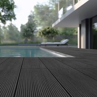 Wpc Terrassendielen Komplettset (inkl. Unterkonstruktion) samana Farbe: Anthrazit, Größe: 20 m² wpc Terrassenboden Komplettset Terrassendiele - Home von Home Deluxe