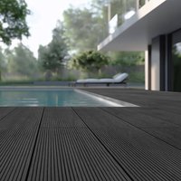 Wpc Terrassendielen Komplettset (inkl. Unterkonstruktion) samana Farbe: Anthrazit, Größe: 40 m² wpc Terrassenboden Komplettset Terrassendiele - Home von Home Deluxe