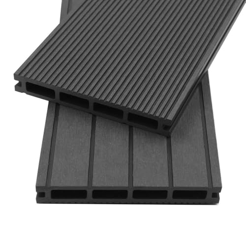 HOME DELUXE - WPC Terrassendielen SAMANA - Anthrazit, 10m² - Inkl. Unterkonstruktion und kompl. Zubehör I Terrassenboden Poolumrandung Balkonbelag HOME DELUXE - WPC Terrassendielen SAMANA - Anthrazit, 10m² - Inkl. Unterkonstruktion und kompl. Zubehör I Terrassenboden Poolumrandung Balkonbelag von Home Deluxe
