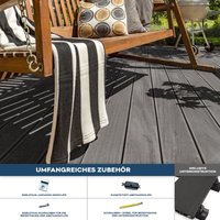 Wpc Terrassendielen samana Hellgrau - Home Deluxe von Home Deluxe