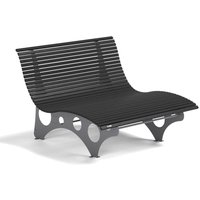 HOME DELUXE Wellenliege NIRA Anthrazit - 148 cm Wellenliege, WPC Liege Garten, Sonnenliege HOME DELUXE Wellenliege NIRA Anthrazit - 148 cm Wellenliege, WPC Liege Garten, Sonnenliege von Home Deluxe