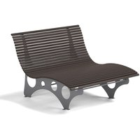 HOME DELUXE Wellenliege NIRA Nussbaum - 148 cm Wellenliege, Liege Garten, Sonnenliege HOME DELUXE Wellenliege NIRA Nussbaum - 148 cm Wellenliege, Liege Garten, Sonnenliege von Home Deluxe