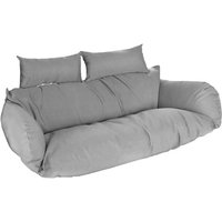 HOME DELXUE - Polyrattan Hängesessel TWIN - nur Kissen, Farbe: Grau Poly Rattan Hängesessel Hängekorb HOME DELXUE - Polyrattan Hängesessel TWIN - nur Kissen, Farbe: Grau Poly Rattan Hängesessel Hängekorb von Home Deluxe