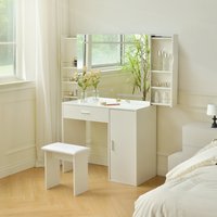 Schminktisch IMANI - Weiß von Home Deluxe