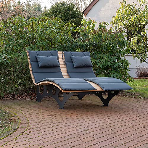 Home Deluxe - 1x Auflage für Wellenholzliege Taiga I Waldsofa Schwunliege Relaxliege von Home Deluxe