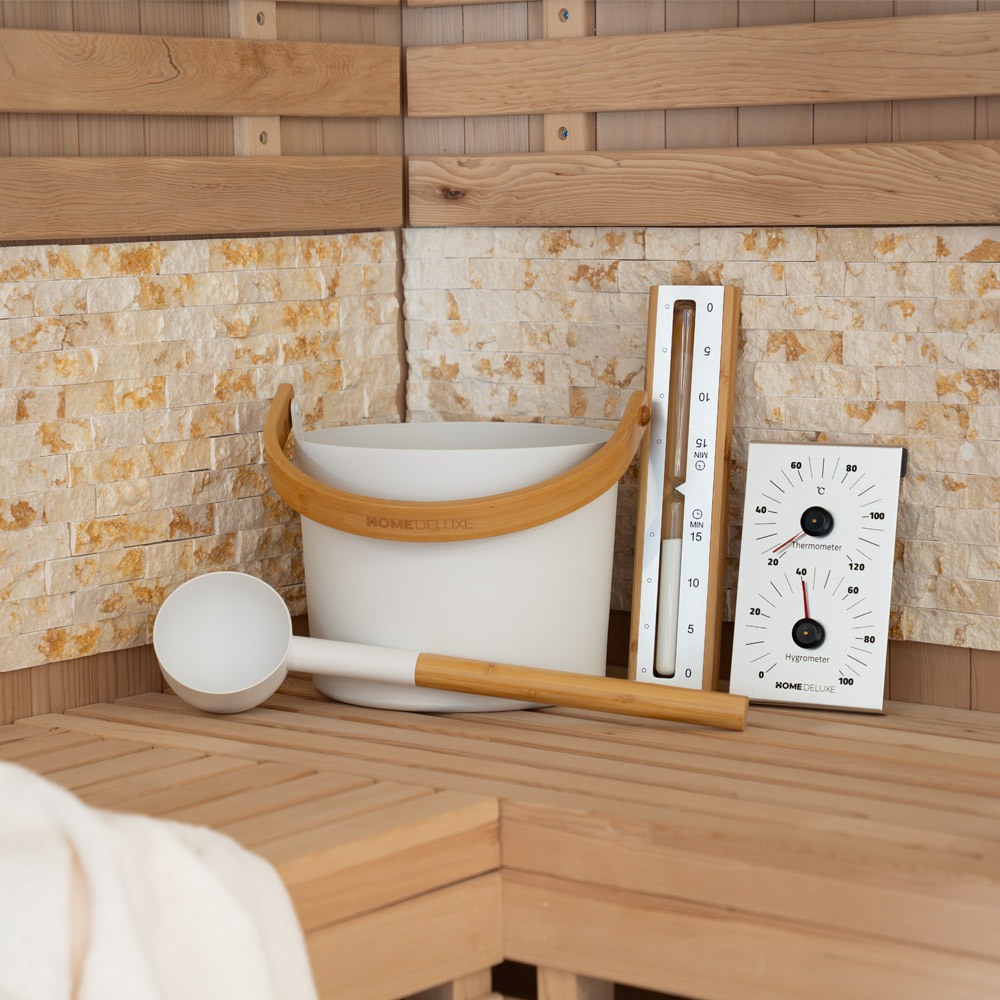 Home Deluxe Accessoires pour sauna MIYU Blanc - Kit complet Home Deluxe Accessoires pour sauna MIYU Blanc - Kit complet von Home Deluxe