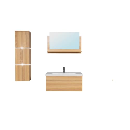 Home Deluxe - Badmöbel-Set - WANGEROOGE Big Holz - Large - inkl. Waschbecken und komplettem Zubehör - Breite Waschbecken: ca. 80cm I Badezimmermöbel Waschtisch Badmöbelset Home Deluxe - Badmöbel-Set - WANGEROOGE Big Holz - Large - inkl. Waschbecken und komplettem Zubehör - Breite Waschbecken: ca. 80cm I Badezimmermöbel Waschtisch Badmöbelset von Home Deluxe