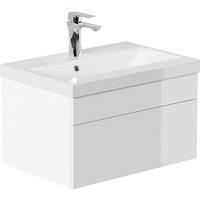 Badmöbel WANGEROOGE S - Weiß (HB) I Badezimmermöbel, Waschbecken, Unterschrank - Home Deluxe von Home Deluxe