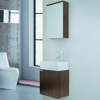 Home Deluxe - Badmöbel langeoog - Holz (hb) i Badezimmermöbel, Waschbecken, Unterschrank, Spiegel von Home Deluxe