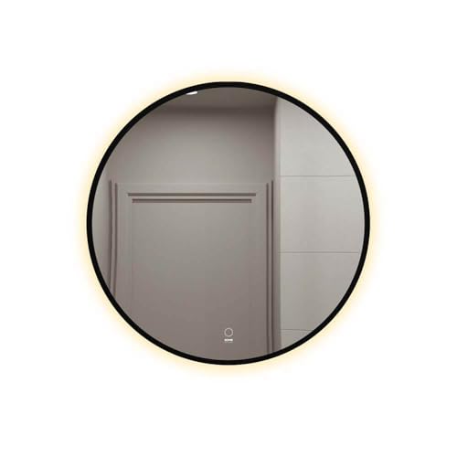 Home Deluxe Badspiegel LED-Spiegel Rund DUBI - Beschlagfrei & Dimmbar|Badezimmerspiegel, Badspiegel mit Beleuchtung, Wandspiegel von Home Deluxe
