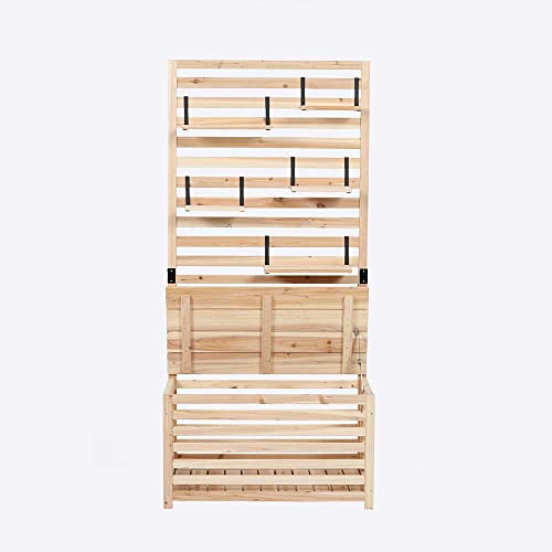 Home Deluxe - Balkon-Sichtschutz - Orelia - Maße 80 x 40 x 171 cm I Gartenbank Sichtschutz Gartentruhe von Home Deluxe