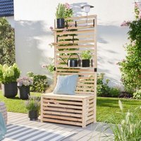 Home Deluxe - Balkon-Sichtschutz - Orelia - Maße 80 x 40 x 171 cm i Gartenbank Sichtschutz von Home Deluxe
