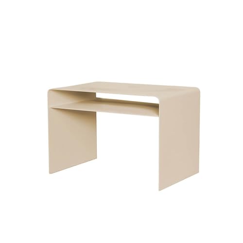 Home Deluxe - Beistelltisch ZIMA - Creme - Made in Germany, 4 Aufstellmöglichkeiten - 360° Drehbar | Couchtisch, Sofatisch von Home Deluxe