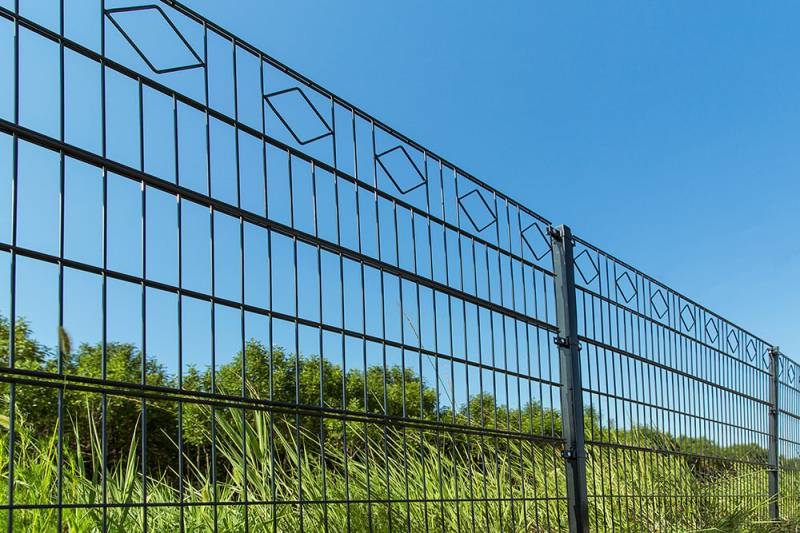 Home Deluxe Clôture à double barre de fer Clôture décorative losange avec poteaux d'angle Anthracite/vert MORATA - 120 cm x 46m 4x poteaux d'angle Home Deluxe Clôture à double barre de fer Clôture décorative losange avec poteaux d'angle Anthracite/vert MORATA - 120 cm x 46m 4x poteaux d'angle von Home Deluxe