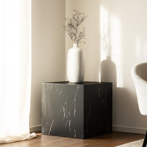 Home Deluxe - Couchtisch Amiri - Farbe: Schwarz, Größe: 50 x 50 cm, MDF Platte, ohne Montage I Wohnzimmertisch Beistelltisch Sofatisch von Home Deluxe