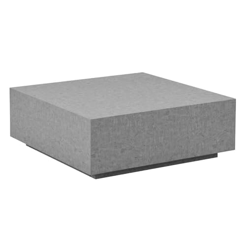 Home Deluxe - Couchtisch Amiri XL - Farbe: Grau, Größe: 95 x 95 cm, MDF Platte, bereits fertig montiert I Wohnzimmertisch Beistelltisch Sofatisch von Home Deluxe
