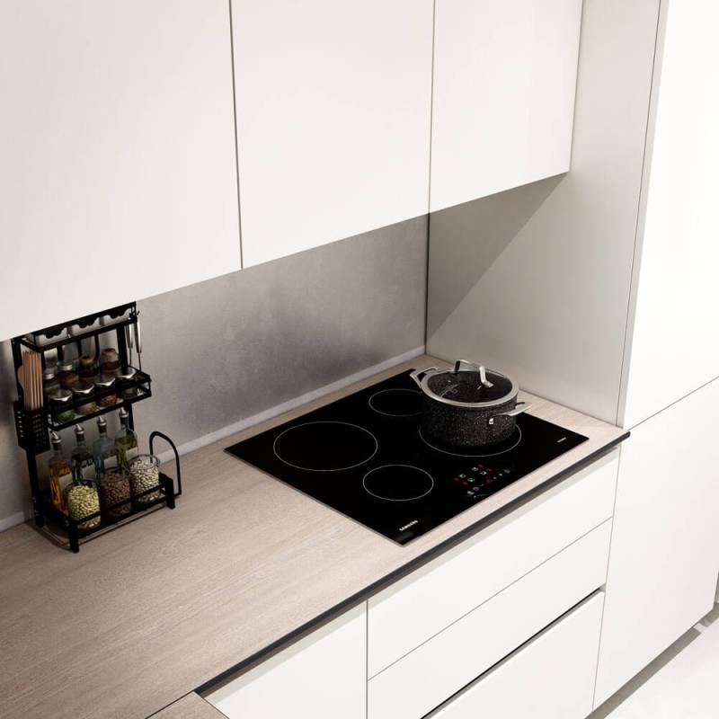 Home Deluxe Cuisine d'angle LINOSA 300 x 230 cm - Blanc/Noyer von Home Deluxe