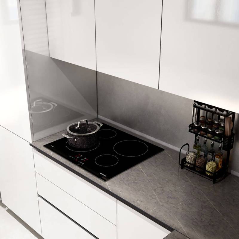 Home Deluxe Cuisine d'angle LINOSA 300 x 230 cm - Blanc brillant/gris pierre Home Deluxe Cuisine d'angle LINOSA 300 x 230 cm - Blanc brillant/gris pierre von Home Deluxe