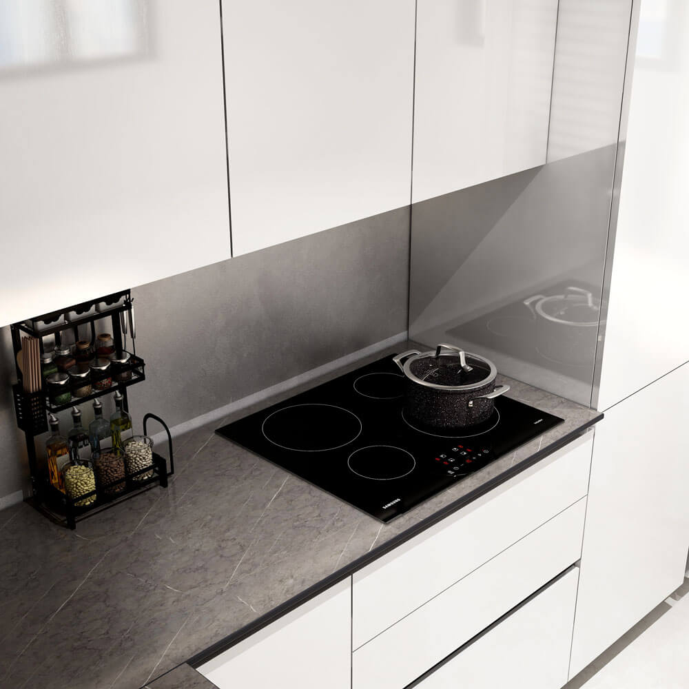 Home Deluxe Cuisine d'angle LINOSA 300 x 230 cm - Blanc brillant/gris pierre Home Deluxe Cuisine d'angle LINOSA 300 x 230 cm - Blanc brillant/gris pierre von Home Deluxe