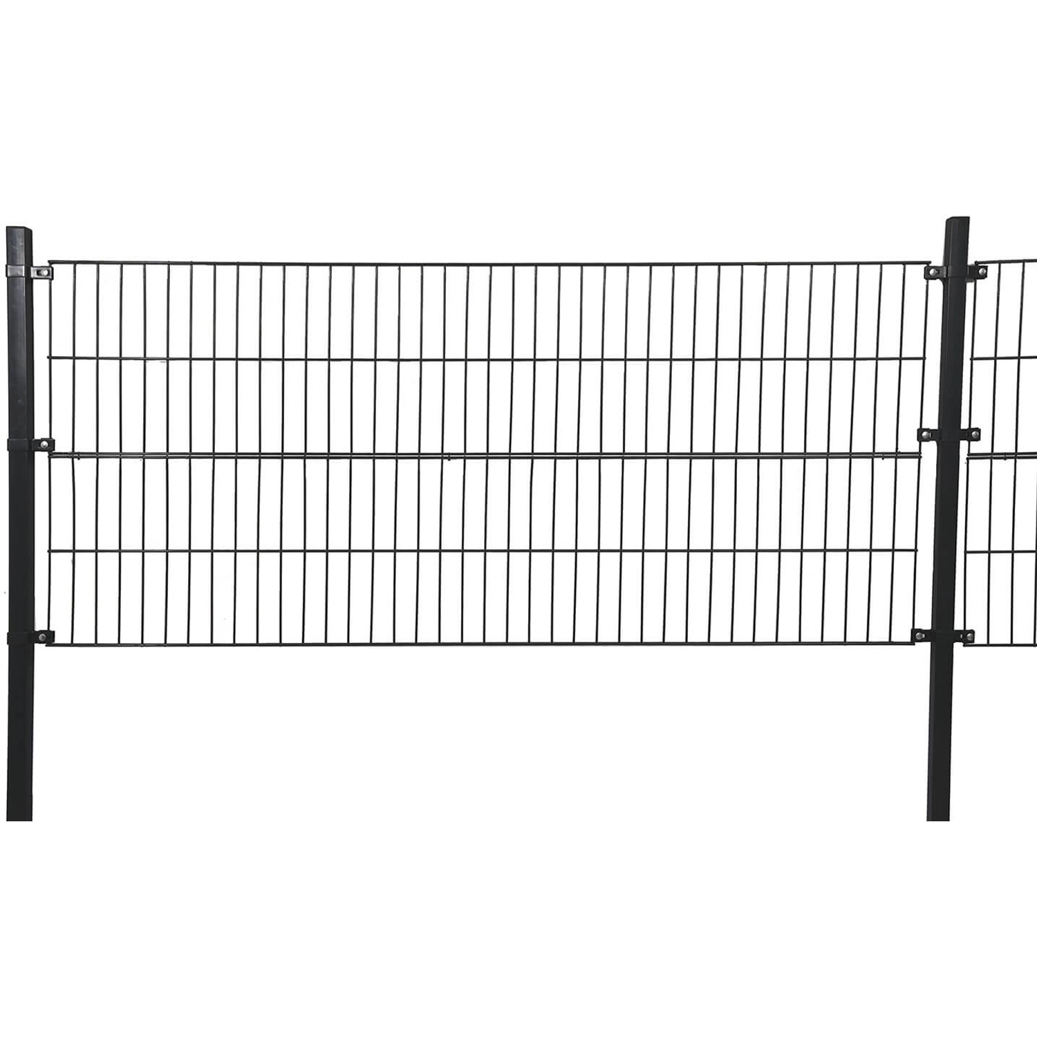 Home Deluxe Doppelstabmattenzaun 0,4 m x 10 m Anthrazit von Home Deluxe