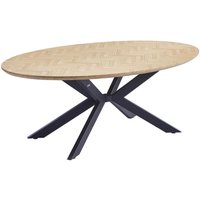 Home Deluxe – Esstisch-Set AVENTIS mit 4 Stühlen IKALO Creme - Farbe: Fishbone Oak, Maße: 200 x 76 x 100 cm, Sternfuß, Oval I Essgruppe Ausziehtisch Home Deluxe – Esstisch-Set AVENTIS mit 4 Stühlen IKALO Creme - Farbe: Fishbone Oak, Maße: 200 x 76 x 100 cm, Sternfuß, Oval I Essgruppe Ausziehtisch von Home Deluxe