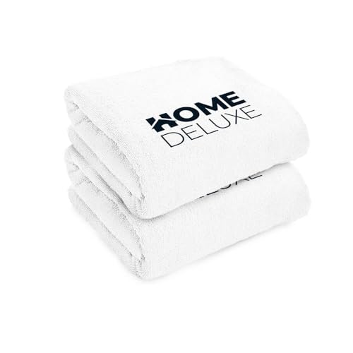 Home Deluxe - Handtuch 2er Set - 70 x 140 cm, 100% Baumwolle I Badetuch Saunatuch Strandtuch Handtuchset von Home Deluxe