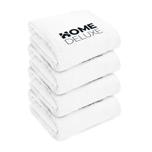 Home Deluxe - Handtuch 4er Set - 70 x 140 cm, 100% Baumwolle I Badetuch Saunatuch Strandtuch Handtuchset von Home Deluxe