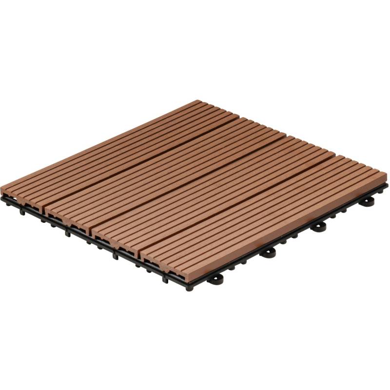 Home Deluxe KlickfliesenWPC Bavaro Hellbraun, 30cm x 30cm,  3 m² von Home Deluxe