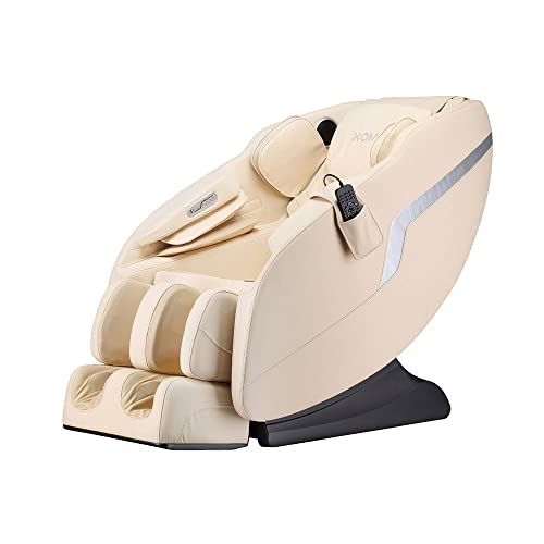 Home Deluxe - Massagesessel Kelso Beige - inkl. Zero Gravity Funktion, Bluetooth und Heizung I Massagestuhl Relaxsessel mit Wärmefunktion von Home Deluxe