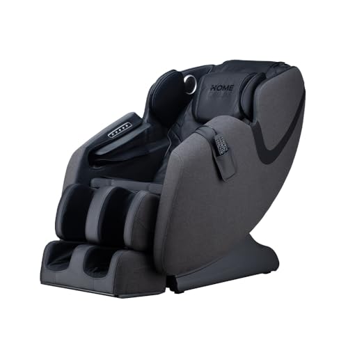 Home Deluxe Massagesessel Marino mit Premium Webstoffpolsterung Anthrazit - 135,4 x 73,5 x 103 cm | 6 Massageprogramme, mit Textilpolsterung, Zero-Gravity von Home Deluxe