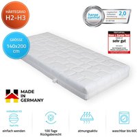 Home Deluxe - Matratze ortho dynamic Made in Germany Größe: 140 x 200 cm, Härtegrad: weich-mittelfest Wendematratze Gelschaum Komfortschaum von Home Deluxe
