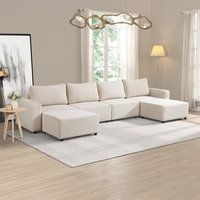 Home Deluxe Modulares Schlafsofa VINA XXL - 380 x 168 cm Beige von Home Deluxe