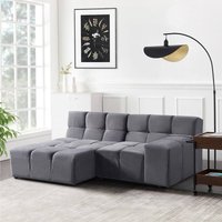 Home Deluxe - Modulares Sofa orlena - l Links Anthrazit Ecksofa, Samtstoff, Samtsofa, Modulsofa Home Deluxe - Modulares Sofa orlena - l Links Anthrazit Ecksofa, Samtstoff, Samtsofa, Modulsofa von Home Deluxe