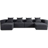 Home Deluxe - Modulares Sofa verona Farbe: Anthrazit, Ausführung: xxl Couch Sofa Modulares-Sofa Sitzmöbel von Home Deluxe
