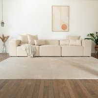 Home Deluxe - Modulares Sofa verona Farbe: Beige, Ausführung: m Couch Sofa Couchgarnitur 3-Sitzer von Home Deluxe