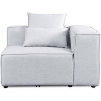 Home Deluxe - Modulares Sofa verona Farbe: Hellgrau, Ausführung: Ecksofa Rechts Sofa Couch Modularsofa Eckmodul Home Deluxe - Modulares Sofa verona Farbe: Hellgrau, Ausführung: Ecksofa Rechts Sofa Couch Modularsofa Eckmodul von Home Deluxe