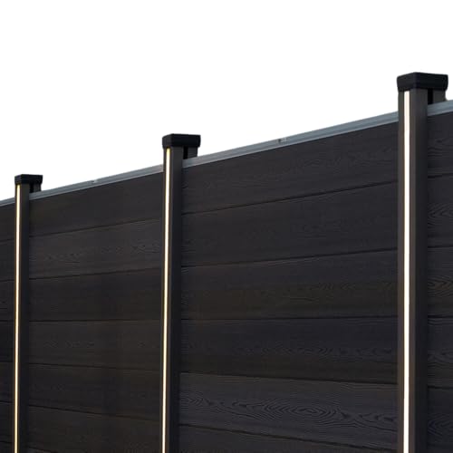 Home Deluxe Nutleiste mit Solar LED Beleuchtung DINA Deluxe - Menge: 3 | LED Nutleiste Gummi, Gummi Nutleiste mit LED, Flexible Nutleiste LED von Home Deluxe