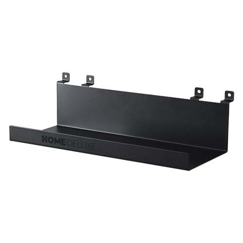 Home Deluxe Regal für Akustikpaneel RESONA - 25 x 11 cm schwarz Matt| Wandregal, Wandorganizer, Schweberegal von Home Deluxe