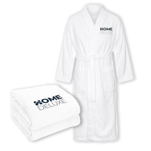 Home Deluxe - Sauna Set NOA - Größe L - bestehend aus: 1x Saunahandtuch 40 x 70 cm, 1x Saunahandtuch 70 x 140 cm, 1x Bademantel von Home Deluxe