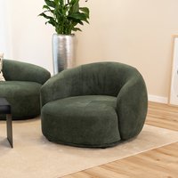 Home Deluxe Sessel Webstoff Dunkelgrün CASARA - 99 x 72 x 104 von Home Deluxe