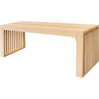 Home Deluxe - Sitzbank aus Holz LORA Natur - 110 cm I Gartenbank , Parkbank, Sitzgelegenheit Holz Sitzbank modern, Sitzbank Kiefernholz, Sitzbank von Home Deluxe