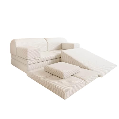 Home Deluxe Spielsofa LIV inkl. Rutsche und Stapelsteine - Cord Beige I Kinderspielsofa, Spielsofa mit Rutsche, Kinder Sofa mit Stapelsteinen, Multifunktionales Spielsofa, Kreatives Kindermöbel, Home Deluxe Spielsofa LIV inkl. Rutsche und Stapelsteine - Cord Beige I Kinderspielsofa, Spielsofa mit Rutsche, Kinder Sofa mit Stapelsteinen, Multifunktionales Spielsofa, Kreatives Kindermöbel, von Home Deluxe