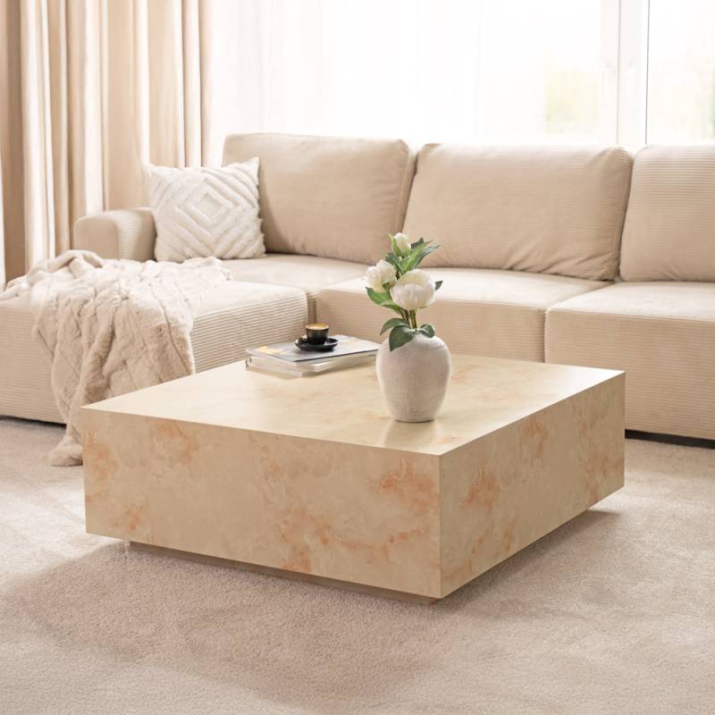 Home Deluxe Table basse en marbre AMIRI XL - 95 x 95 cm grès Home Deluxe Table basse en marbre AMIRI XL - 95 x 95 cm grès von Home Deluxe