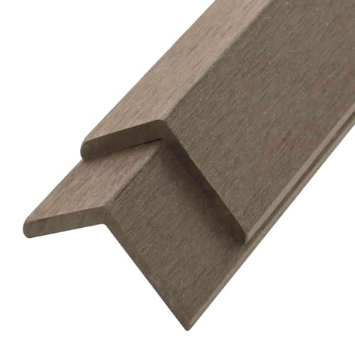 Home Deluxe - WPC Abschlussleiste FINEA - Farbe Dunkelbraun, 10 Stück - 110 x 4,5 x 4,5 cm I Abschlussprofil Abdeckleiste Abschlussschiene Home Deluxe - WPC Abschlussleiste FINEA - Farbe Dunkelbraun, 10 Stück - 110 x 4,5 x 4,5 cm I Abschlussprofil Abdeckleiste Abschlussschiene von Home Deluxe