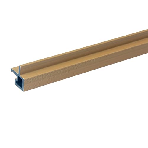 Home Deluxe WPC Eckprofil SANO – Teak, 16 Stück | Abschlussprofil für Fassadenverkleidung außen von Home Deluxe