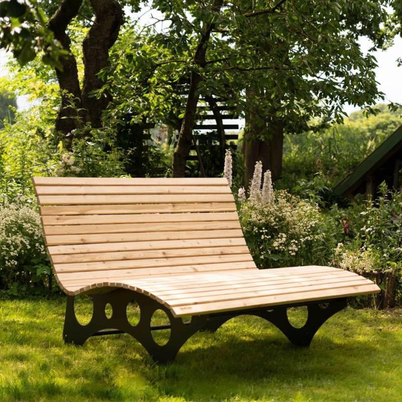 Home Deluxe Wellenholzliege TAIGA von Home Deluxe